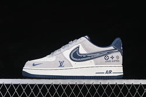 All categories Nk Air Force 1 Air Force series Nk Air Force 1 Low Air Force low-top Nike Air Force 1'07 Low joint model gray and blue Air Force 1 low-top casual sneakers SS1979-011